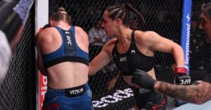UFC Belgrade video: Nina Milosevic demolishes Hailey Cowan with brutal body shots