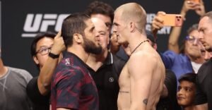 Islam Makhachev, Ian Machado Garry trade words at final faceoff before UFC 330