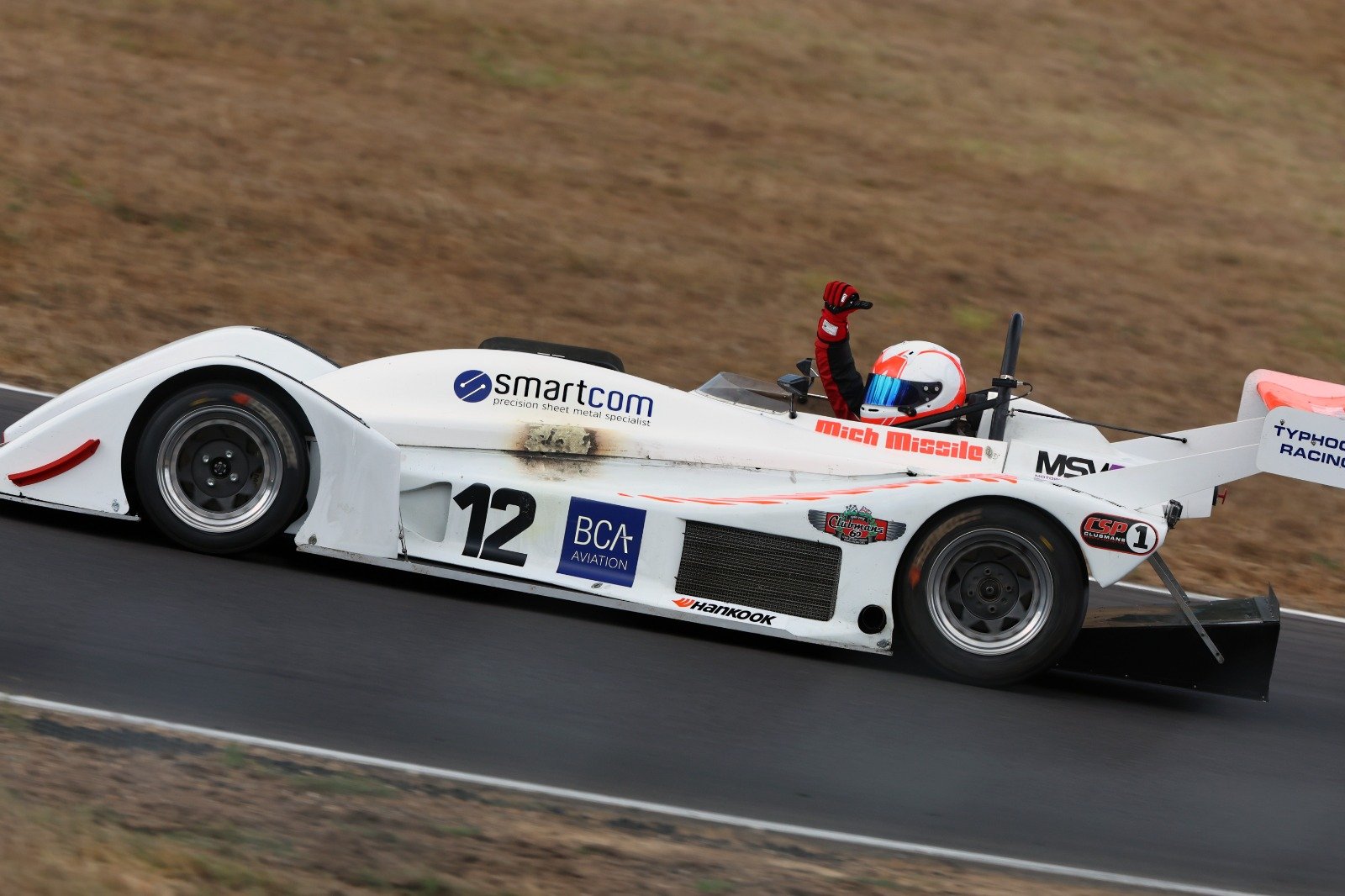 Hayward rocketed through the field to take second in Clubmans finale