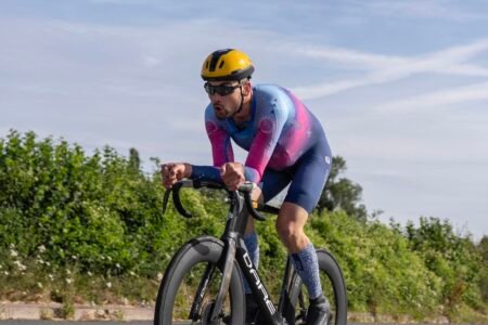 ‘You get into a flow state’ – British 100-mile road bike record set by Dane