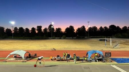 ‘He had a break, and his body wouldn’t allow him to get back on’ – penny farthing riders break multiple world records