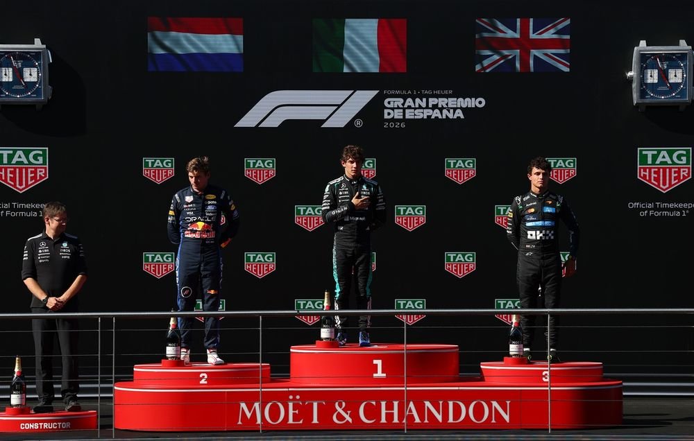 Andrea Kimi Antonelli, Mercedes, Max Verstappen, Red Bull Racing, Lando Norris, McLaren