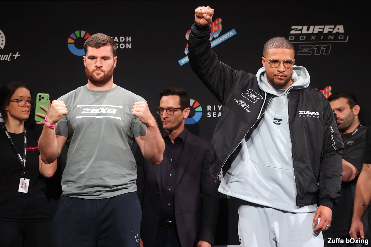 Image: Johnny Fisher Weighs 243 Pounds for Michael Pirotton Fight at Zuffa Boxing 11