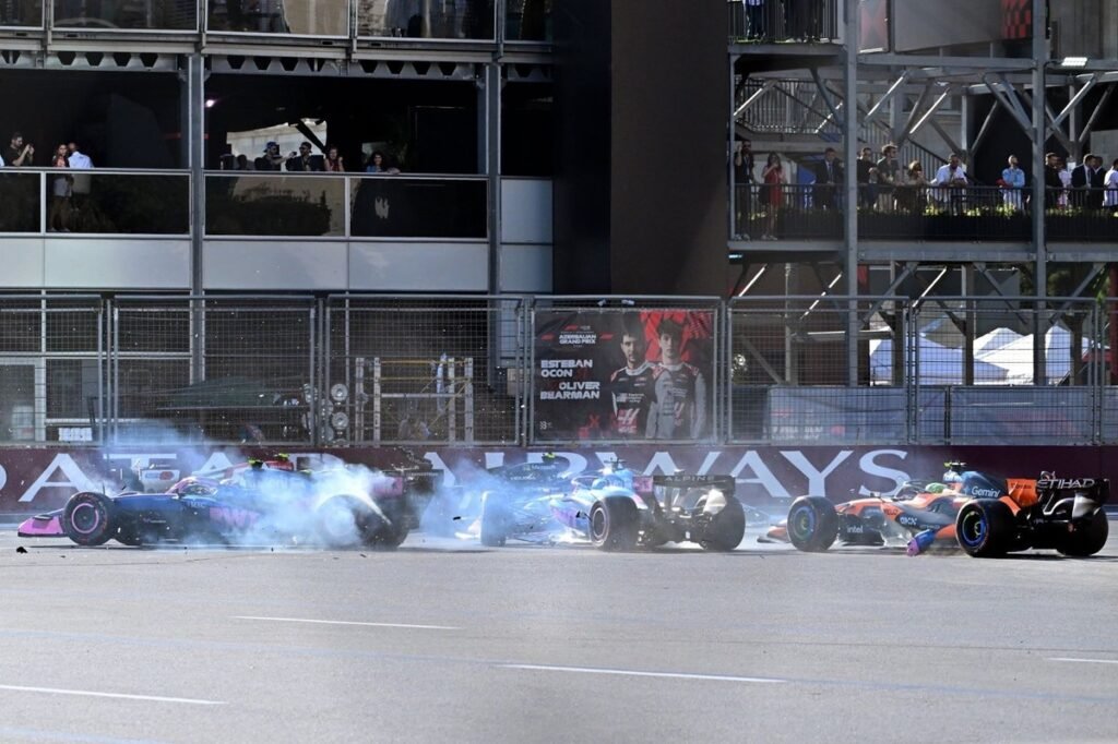 Norris demands ban for Colapinto after Azerbaijan GP crash