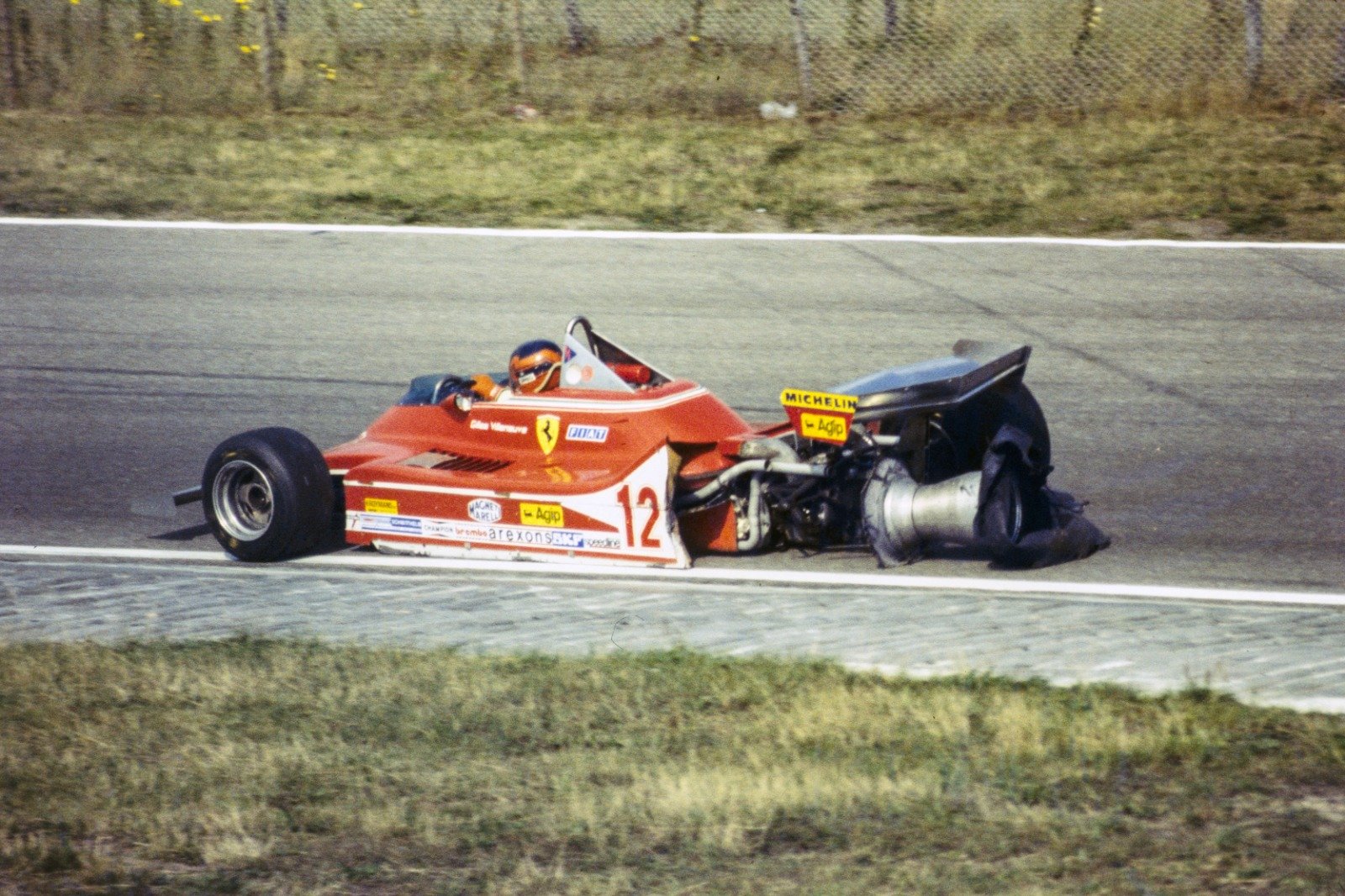 One of Gilles Villeneuve's abiding characteristics was his refusal to give up – as at Zandvoort in 1979, when he tried to drive back to the pits on three wheels