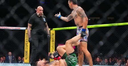Conor McGregor rips Max Holloway for calling on ref to stop UFC 329 fight: ‘Finish the f****** fight!’
