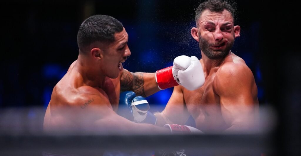 Jai Opetaia delivers brutal standing knockout over Noel Mikaelian, sets up future fight against David Benavidez