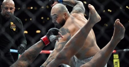Sean Sharaf reacts to massive upset win over Gable Steveson at UFC 331, reveals what happened in post-fight interaction