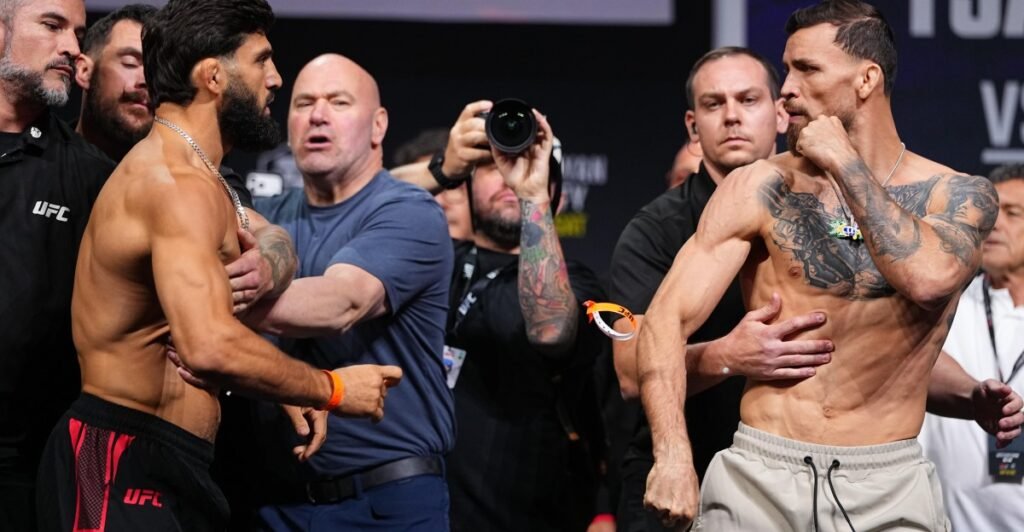 Video: Arman Tsarukyan and Mauricio Ruffy have to be separated at UFC 331 final faceoff
