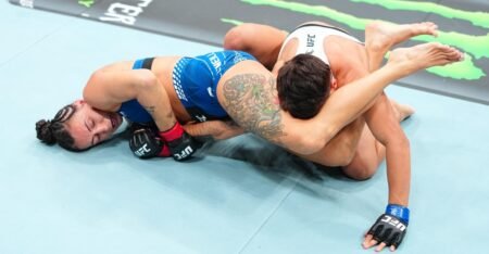 UFC 331 video: Casey O’Neill scores spectacular armbar submission after nearly being choked out