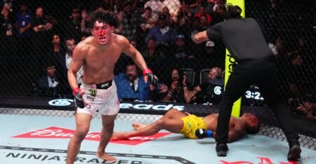 Raoni Barcelos’ coach shares medical update after scary UFC Vegas 121 fight ending