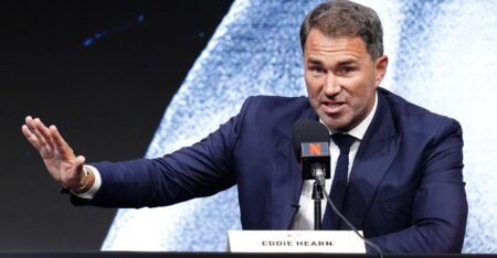 Eddie Hearn mocks Dana White after not appearing at Fury vs. Joshua press conference: ‘One of the greatest PR disasters in boxing’