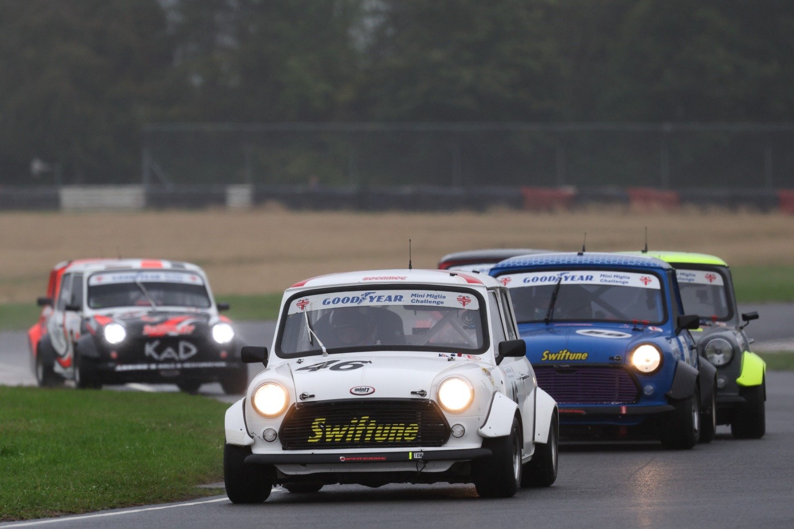 Jeff Smith was in the thick of typically close Mini Miglia action