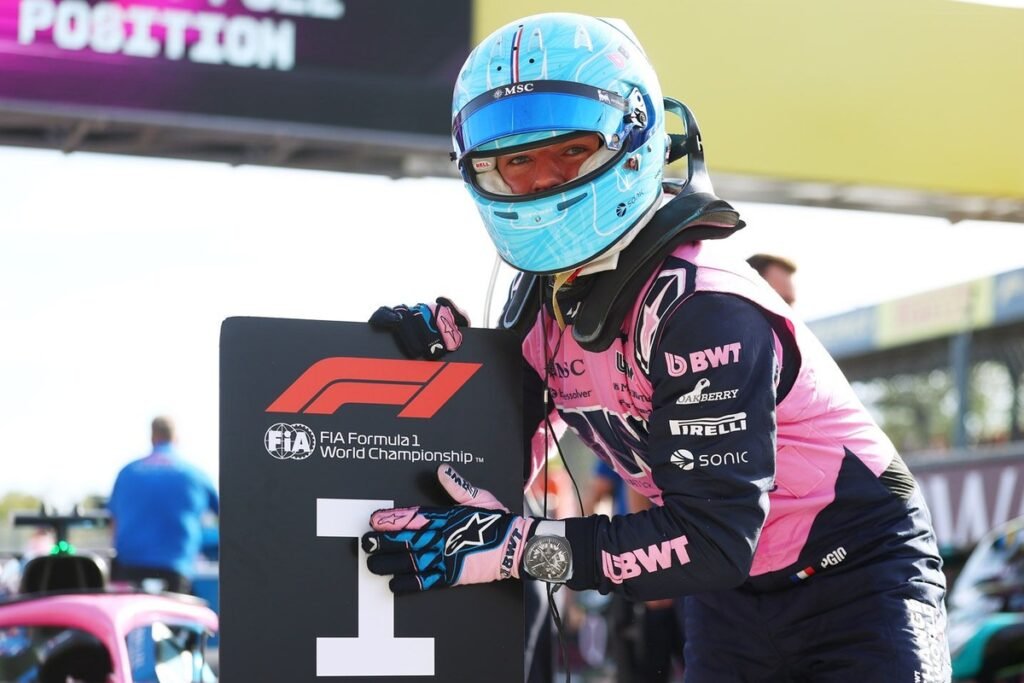 Gasly takes stunning maiden pole for Alpine
